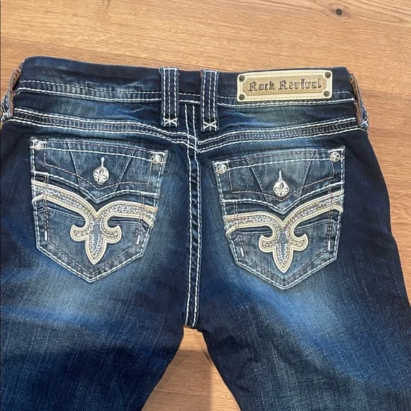 Rock Revival Dark Blue Boot Cut Jeans - Picture 5 of 6